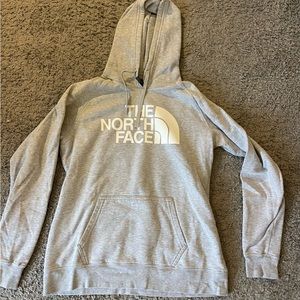 Grey north face sweatshirt size large!!